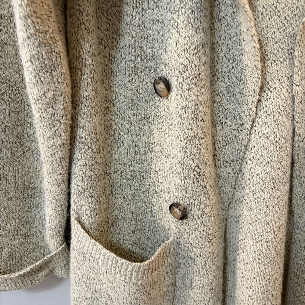 Lulu's Cream Open-Front Long Knit Cardigan - Picture 8 of 10